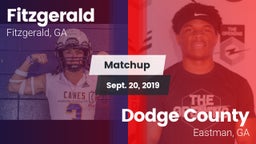 Matchup: Fitzgerald High vs. Dodge County  2019