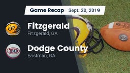 Recap: Fitzgerald  vs. Dodge County  2019
