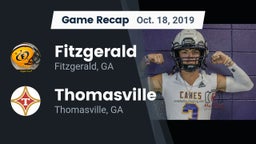 Recap: Fitzgerald  vs. Thomasville  2019