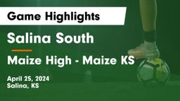 Salina South  vs Maize High - Maize KS Game Highlights - April 25, 2024