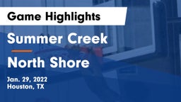 Summer Creek  vs North Shore Game Highlights - Jan. 29, 2022