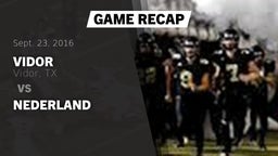 Recap: Vidor  vs. Nederland 2016