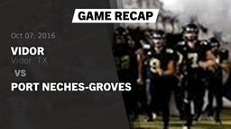Recap: Vidor  vs. Port Neches-Groves 2016