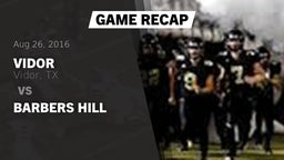 Recap: Vidor  vs. Barbers Hill 2016