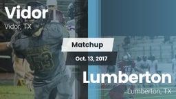 Matchup: Vidor  vs. Lumberton  2017