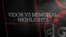 Vidor football highlights Vidor vs Memorial Highlights