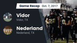 Recap: Vidor  vs. Nederland  2017