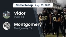 Recap: Vidor  vs. Montgomery  2019
