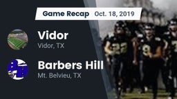 Recap: Vidor  vs. Barbers Hill  2019