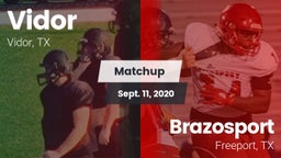 Matchup: Vidor  vs. Brazosport  2020