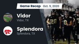 Recap: Vidor  vs. Splendora  2020