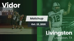 Matchup: Vidor  vs. Livingston  2020