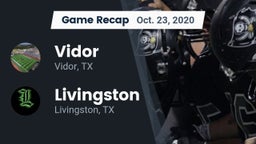 Recap: Vidor  vs. Livingston  2020
