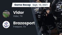 Recap: Vidor  vs. Brazosport  2021