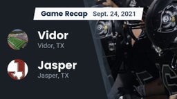Recap: Vidor  vs. Jasper  2021