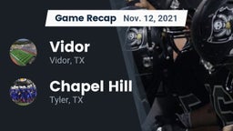 Recap: Vidor  vs. Chapel Hill  2021