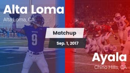 Matchup: Alta Loma High vs. Ayala  2017