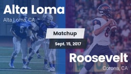 Matchup: Alta Loma High vs. Roosevelt  2017