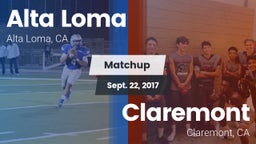 Matchup: Alta Loma High vs. Claremont  2017