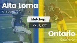 Matchup: Alta Loma High vs. Ontario  2017