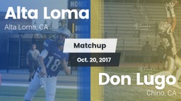 Matchup: Alta Loma High vs. Don Lugo  2017
