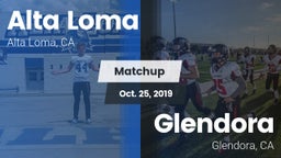 Matchup: Alta Loma High vs. Glendora  2019