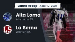 Recap: Alta Loma  vs. La Serna  2021