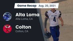 Recap: Alta Loma  vs. Colton  2021