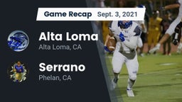 Recap: Alta Loma  vs. Serrano  2021