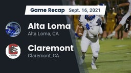 Recap: Alta Loma  vs. Claremont  2021