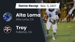 Recap: Alta Loma  vs. Troy  2021