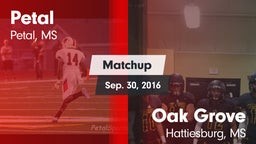 Matchup: Petal  vs. Oak Grove  2016