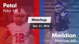 Matchup: Petal  vs. Meridian  2016