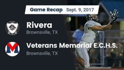 Recap: Rivera  vs. Veterans Memorial E.C.H.S. 2017