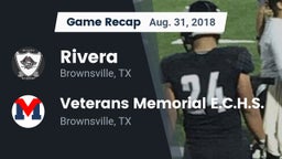 Recap: Rivera  vs. Veterans Memorial E.C.H.S. 2018