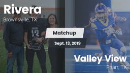 Matchup: Rivera  vs. Valley View  2019