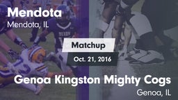 Matchup: Mendota  vs. Genoa Kingston Mighty Cogs 2016