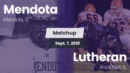 Matchup: Mendota  vs. Lutheran  2018