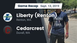 Recap: Liberty  (Renton) vs. Cedarcrest  2019