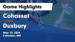 Cohasset  vs Duxbury  Game Highlights - May 23, 2024
