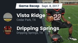 Recap: Vista Ridge  vs. Dripping Springs  2017