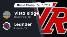 Recap: Vista Ridge  vs. Leander  2017