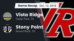 Recap: Vista Ridge  vs. Stony Point  2018