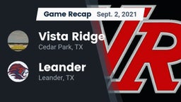 Recap: Vista Ridge  vs. Leander  2021