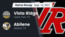 Recap: Vista Ridge  vs. Abilene  2021