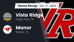 Recap: Vista Ridge  vs. Manor  2022