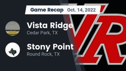 Recap: Vista Ridge  vs. Stony Point  2022