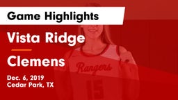 Vista Ridge  vs Clemens  Game Highlights - Dec. 6, 2019