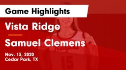Vista Ridge  vs Samuel Clemens  Game Highlights - Nov. 13, 2020