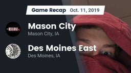 Recap: Mason City  vs. Des Moines East  2019